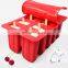 Amazing Food Grade Brazil Reusable Custom Red 10 Cavity Silicone Popsicle Ice Cream Mold