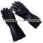 Long Waterproof Hand Industrial Oil Field Resistant Rubber Black Industry Working Safety Latex Gloves