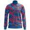 Custom sublimation polyester jacket with red and blue color