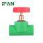 IFAN Factroy Driect Green PPR Pipe Fittings PPR Plastic Handle Stop Valve