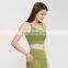 2 In 1 Piece Sling Straps Recycled Sports Bras High Quality Quick Dry Women Yoga Crop Tops