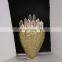 Modern Luxury Hotel Bedside Golden Sconce Indoor Led Natural Crystal Wall Lamps