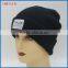 100% Acrylic Black Custom Knitted Beanie Hat