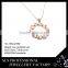 2015 christmas new hot items for prong setting ladies neckalce in natural stones rhinestone chain layer necklace