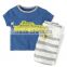 2016 Foreign Trade Baby Boy Cloth Cute Boy 12M-4Y Summer Harlen Outfits Cloth Sets Pure Cotton Shirt+Shorts Clothing Suits Sets