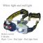 2000 Lumens High Power LED Headlamp With Red And White Light