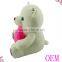 White stuffed plush teddy bear toy for valentine, Plush teddy bear with red heart