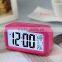 Muti color LED Alarm Clock,despertador Temperature Sounds Control LED display,electronic desktop Digital table clocks
