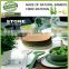 2015 SGS FDA passed white natural bamboo fibre restaurant tableware home kitchenware plate cup bowl dinner set