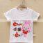 Cheap wholesale cotton kids t shirt printing white t shirt