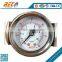 40mm back mounting u clamp pressure gauge