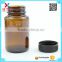 150ml Amber glass pill Pharmaceutical Medical bottles With Lid