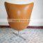 leisure fiberglass swivel egg chair