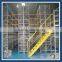 warehouse multilevel display mezzanine supported store rack