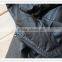 Women black short fashion motorcycle PU leather jacket with hoody