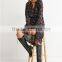 Top fashion simple loose Bohemia long sleeve maxi dress