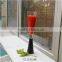 black colored thick stem long champagne glasses