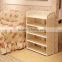 New classic cheap home furniture 5 tier multi wooden shoe rack for sale
