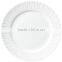 Super white emboss ceramic serving plate platter wedding plate