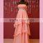 Spaghetti strap light pink prom dress for muslim
