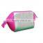 Newest wholesale makeup bag silvery PU cosmetic bag lady special bag