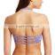 polyester/spandex digital printing fitness bra for women