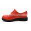 2015 red shiny women lace-up big size sport casual shoes