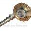Big transmission rate bronze/brass worm and worm gear for motor