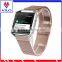 Black Milanese stainless steel watch band for Fitbit blaze