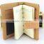 Gold pen with leather notebook gift pen set