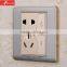 BIHU Brand Stainless Steel Dual Ports Euro Usb Wall Socket 220V Electrical Sockets