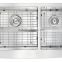 Farmhouse Apron Double Bowl 16 gauge Stainless Steel Kitchen Sink With cUPC AP3620BL