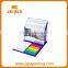 PU leather cover sticky notes box, memo box with sticky notes, memo pad holder