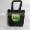 100% Recycled Wholesale Cheap Fashion Black Cotton Canvas Women's Shopping Tote Bag