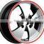 17" chrome alloy wheels for car make aluminum car wheels 4 holes car rim/ wheel(ZW HZ525)