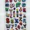 2016 customized cute 3D foam puffy letter alphabet sticker