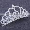 Korean fashion love Crown bride Crown alloy rhinestone hair comb hair accessories jewelry Factory outlets