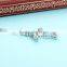 925 Sterling Silver Dancing Stone Gemstone Cross Pendant Jewelry SPG893W
