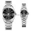 hot sale high quality stainless steel couple lovers watches