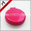 Plastic round travel hair brush mirror for kids