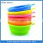 Colorful collapsible silicone pet bowl heat resistant pet bowl