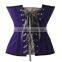 New Design 2016 Fashion Women Plus Size Corset Purple Slimming Waist Trainer Corset Bodysuit Shaper Sexy Corset