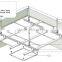 Special metal suspended ceiling interior wall paneling