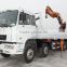 hand operated lifting equipment on truck, Model No.: SQ600ZB4, 30ton truck crane with foldable booms.