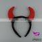 Party devil horns headdress Ox horn headdress Halloween hairband