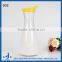1L glass milk bottle with colored caps
