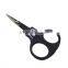 Ink blue rubber blasting eyebrow cosmetic scissor