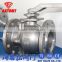 JIS 2PC Stainless Steel Floating Flange Ball Valve with Locking Handle