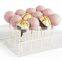 Acrylic Cake Pop Stand w/ Sign Holder, 12 Stick Capacity