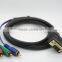 VGA to 3RCA cable with gold plated 5m